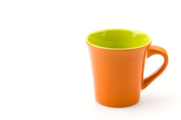 Isolated Orange mug