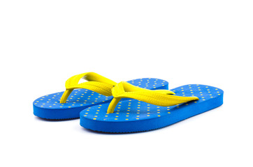 Flip flops isolated white background