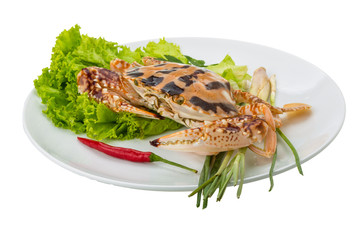 Raw red crab
