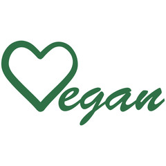 Vegan Liebe Herz Logo