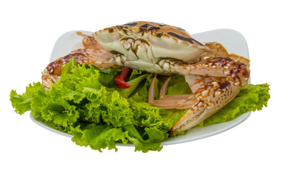 Raw red crab