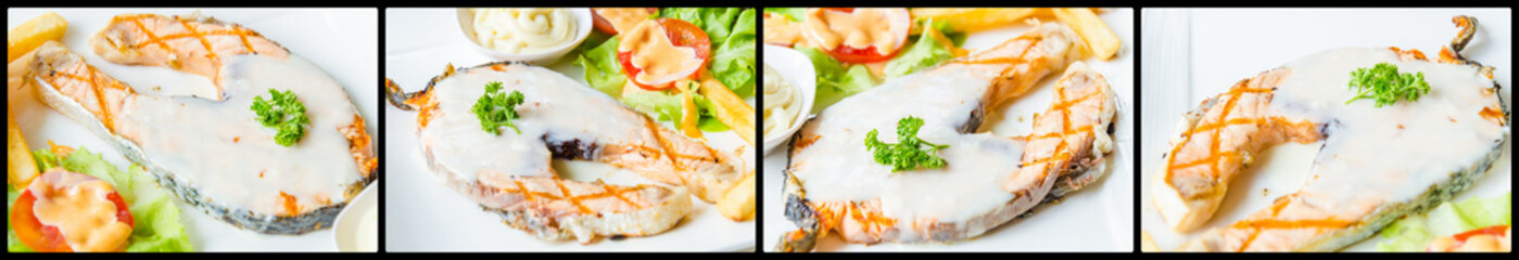 Salmon steak
