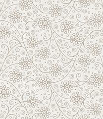 Seamless vector floral background