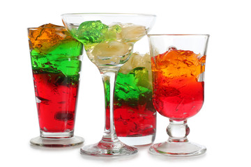 Glass whit coctail