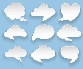 Messages in the form of clouds.
