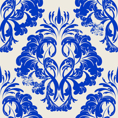 seamless wallpaper. damask pattern. flower background