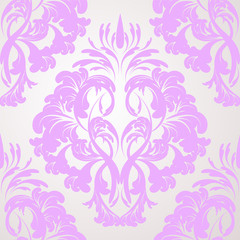 vector seamless backdrop. damask pattern. flower wallpaper