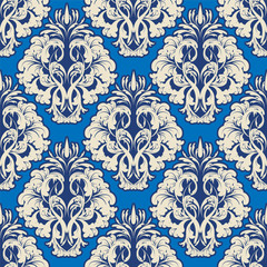 vector seamless backdrop. damask pattern. flower wallpaper