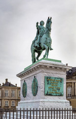 Obraz premium Statue of Frederick V, Copenhagen