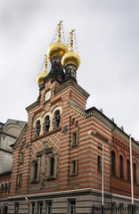 Fototapeta na wymiar Alexander Nevsky Church, Copenhagen