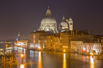 Fototapeta na wymiar Venice - Santa Maria della Salute church and Canal Grande