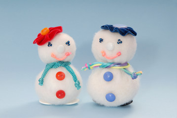 couple of syntepon  snowmen