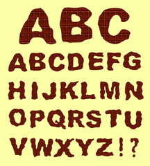 chocolate alphabet