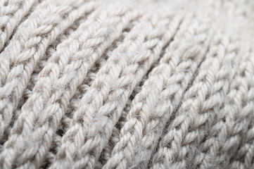 Handmade knitted wool texture