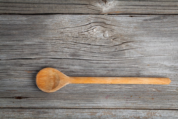 wooden spoon on desk