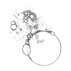 Obraz premium Soap foam bubbles isolated