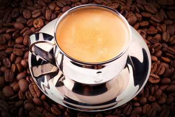 cup of Coffee with beans