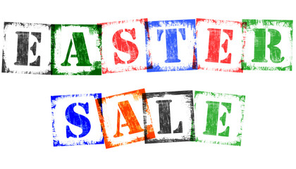 Term Easter Sale from Stamp Letters, Retro Grunge Design