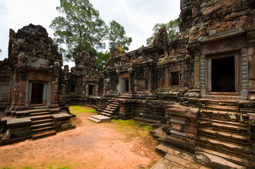 Ancient buddhist khmer temple in Angkor Wat, Cambodia. Chau Say