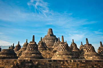 Borobudur temple near Yogyakarta on Java island, Indonesia