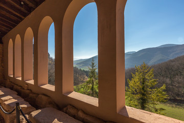 View from Yuso Monastery in San Millan Spain