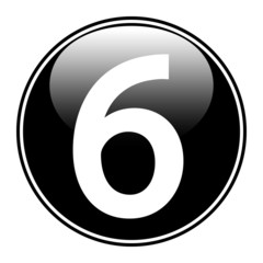 Black number six button