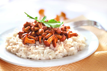 Risotto with chanterelles
