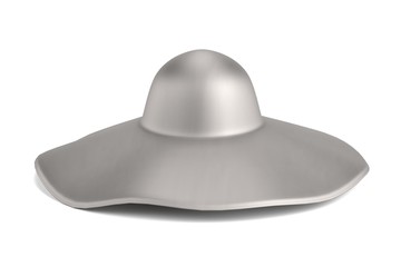 realistic 3d render of summer hat