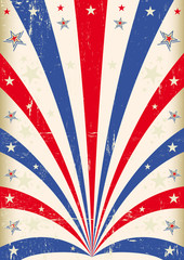 Vintage tricolor poster