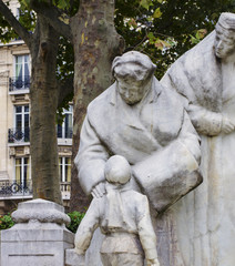 Statue Showing Children's Charity