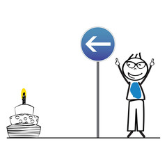 Choices of a businessman concept