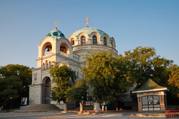 Fototapeta na wymiar Cathedral of St. Nicholas in Evpatoria
