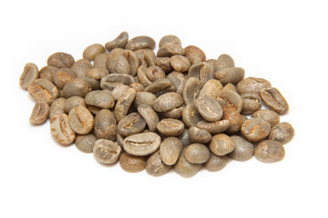Fototapeta premium Green coffee beans