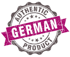Obraz premium German product violet grunge retro style isolated seal