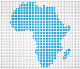 Fototapeta na wymiar Map of Africa