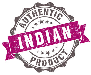 Obraz premium Indian product violet grunge retro style isolated seal