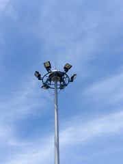 Electricity post To illuminate