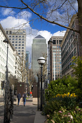 LONDON, UK - CANARY WHARF, MARCH 22, 2014  Carbot square