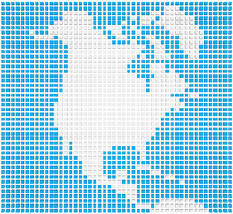 Map of North America © kerdazz