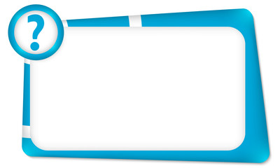 vector frame for any text with question mark