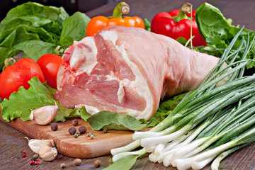 Shank of Pork with vegetables