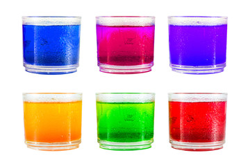 Colorful soft drink
