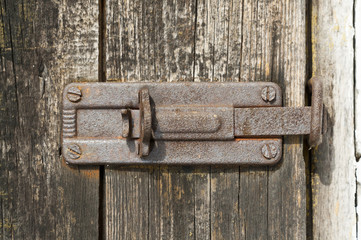 Old latch on old door
