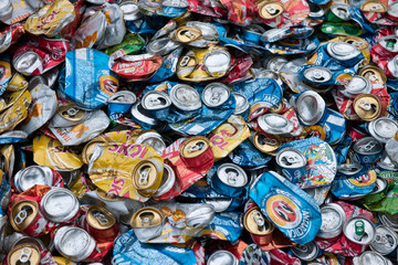 Recycling Dosen Metall Blech