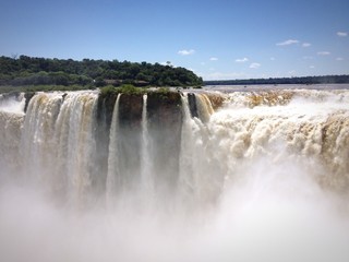 Devil's throat, Iguazu falls, view from Argentina
