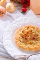 Onion tart and Federweisser(Nouveau)