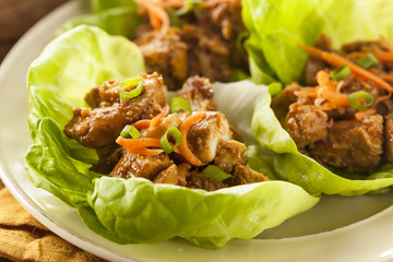 Healthy Asian Chicken Lettuce Wrap