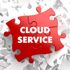 Cloud Service on Red Puzzle.