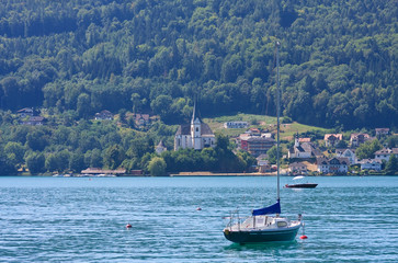 Lake Worth (Worthersee). Austria