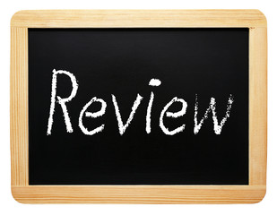 Fototapeta premium Review chalkboard